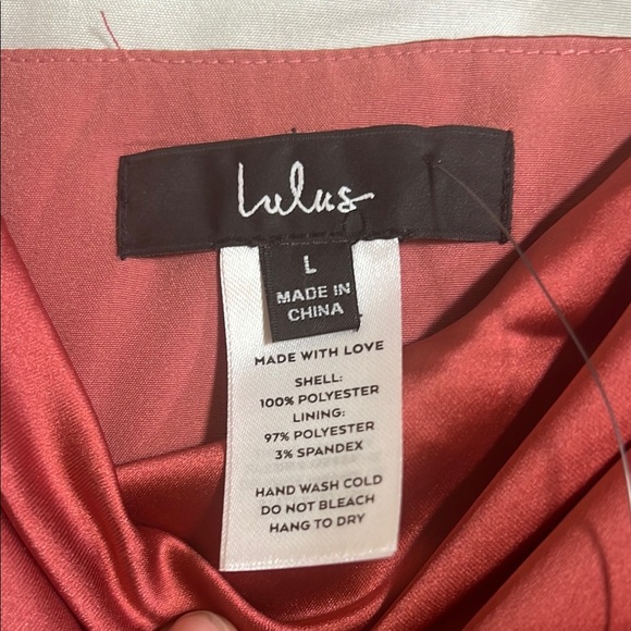 Spaghetti straps blouse Satin Cowl Neck top in rust - Picture 3 of 7